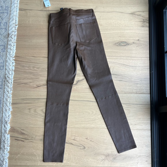 NWT J Brand skinny leather pants in brown size 27 - Picture 4 of 9